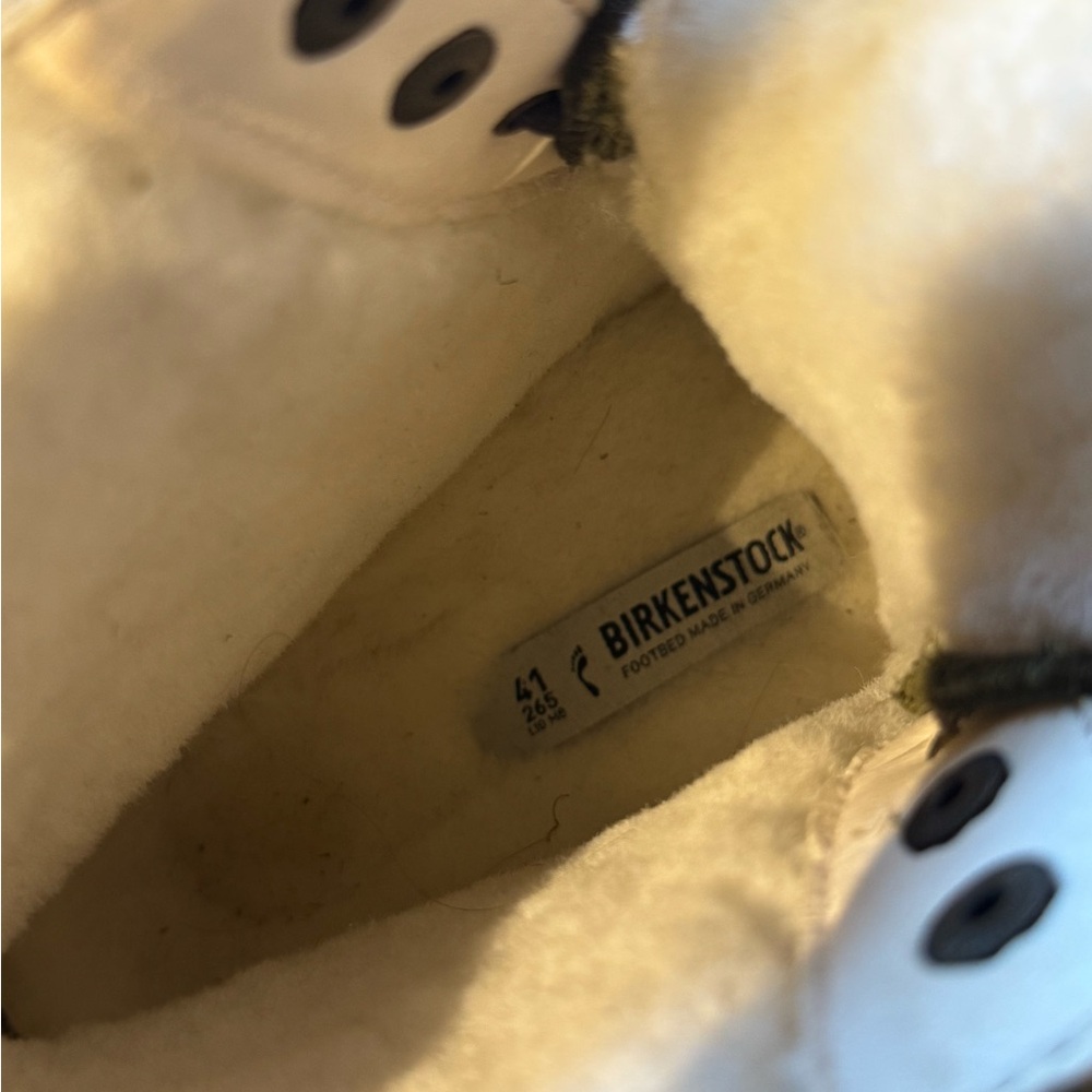 Birkenstock Khaki Leather Ankle Boots - Picture 6 of 6